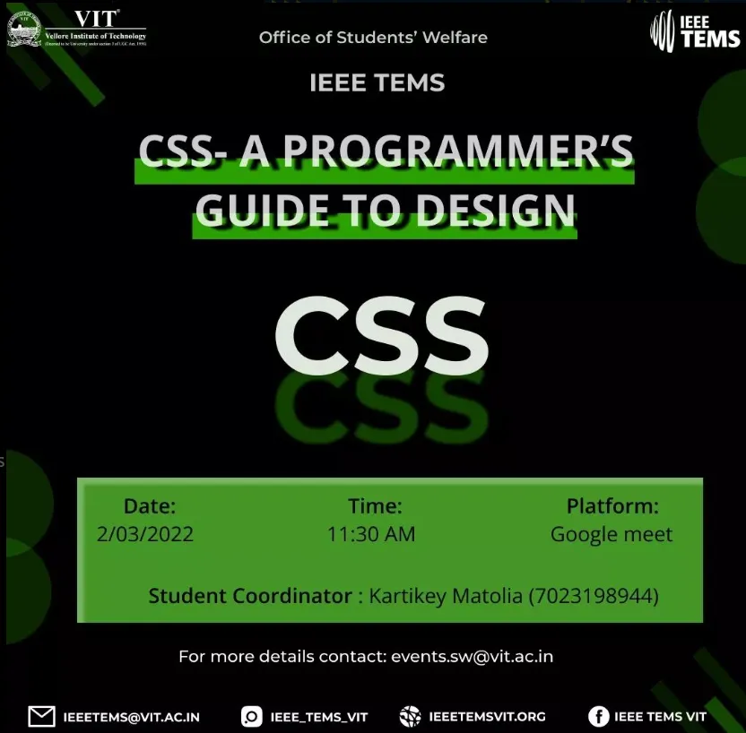 Guide to CSS, IEEE TEMS